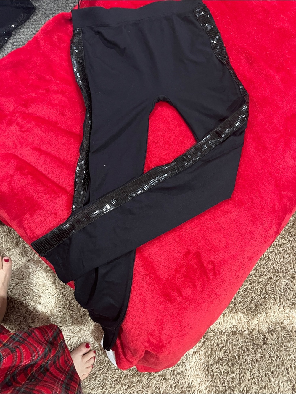 Roommates Black Jogger Pants with Drawstring